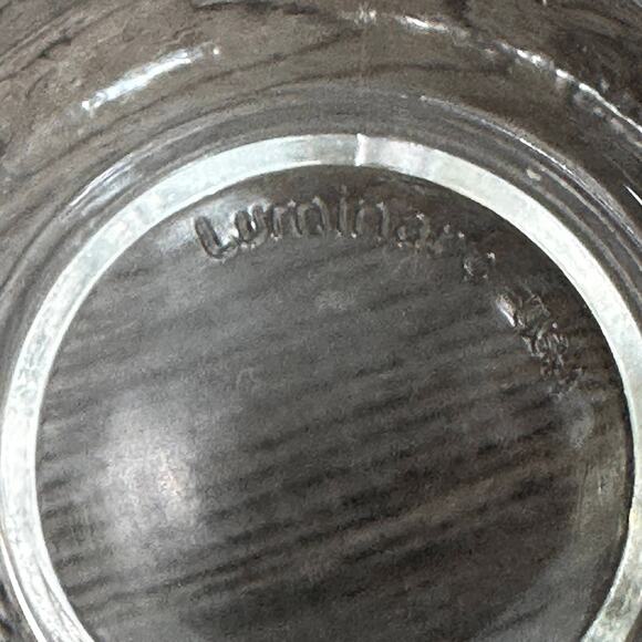 Luminarc USA Heavy Clear 3D Glass House Christmas Mugs 10 oz Set of 4 Vtg 80's - Picture 2 of 15